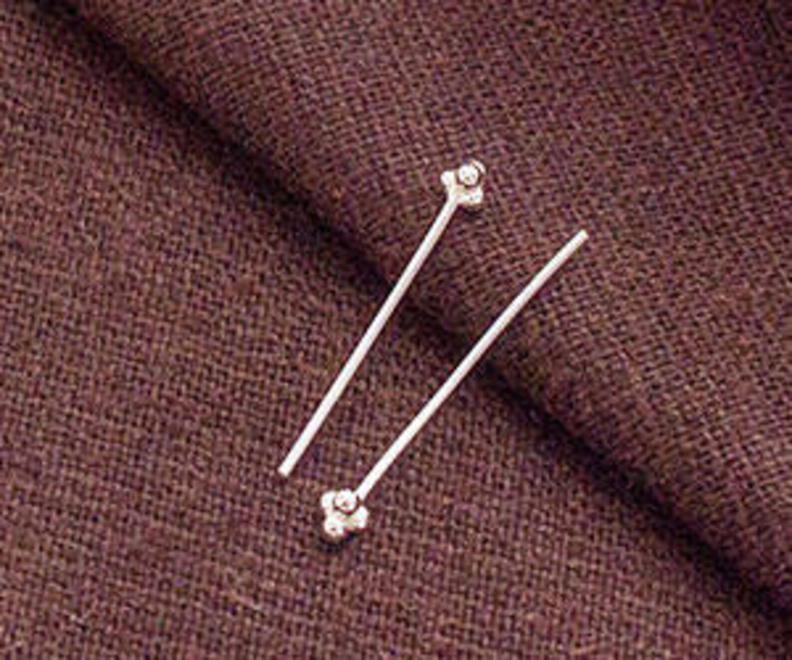 20 of 925 Sterling Silver Head Pins 0.7x20 Mm. 21 AWG th2602 Etsy
