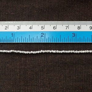 230 of Karen Hill Tribe Silver Faceted Seed Beads 1.6 mm. 13 :ka3513 image 4