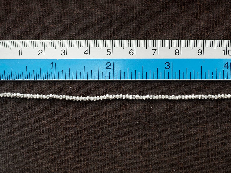 230 of Karen Hill Tribe Silver Faceted Seed Beads 1.6 mm. 13 :ka3513 image 4