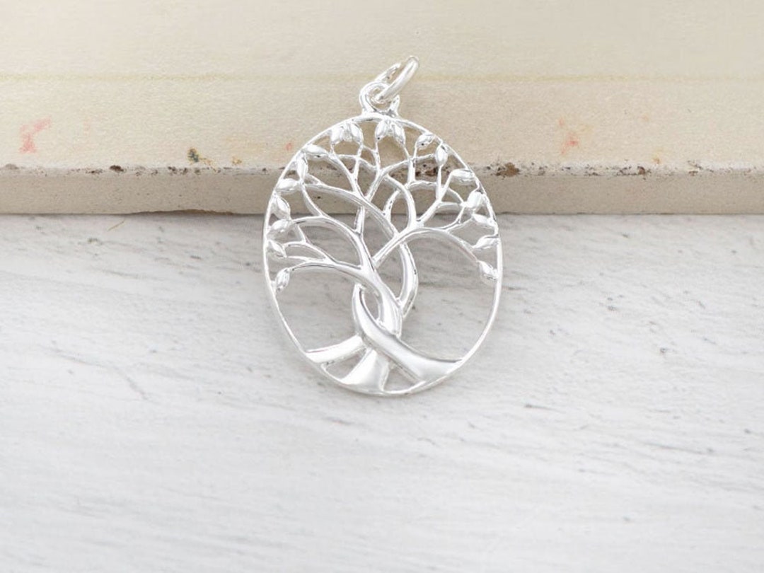1 of 925 Sterling Silver Tree of Life Pendant 18 X 22 Mm. Polish ...