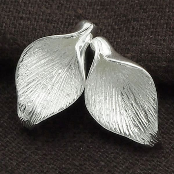 2 embouts en argent sterling 925 pour calla lilly, 10,5 x 18 mm. :tm0094