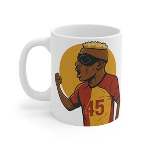 Victor Osimhen Fan Mug - Galatasaray Football Mug,  Nigeria Football Gift,  Mug for Football Lovers