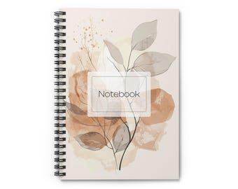 Spiral Notebook - Minimalist Lined Journal