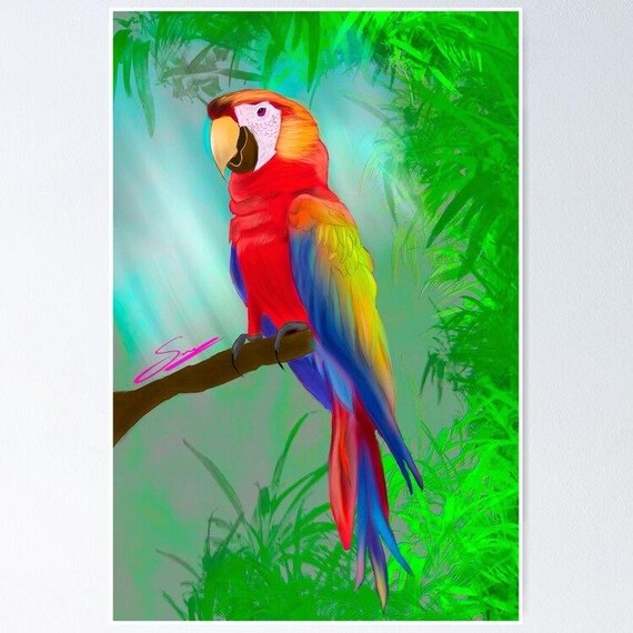 Tropic Trip Art Print: Digital Illustration