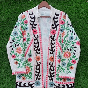 Suzani Embroidery Jacket: TNT Fabric Ethnic Coat