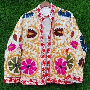 Suzani Embroidery Jacket: TNT Fabric Ethnic Coat