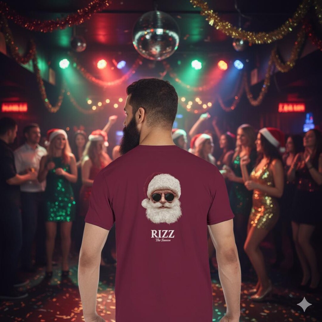 Snata Rizz Funny 'rizz the Season' Santa T-shirt: Retro Christmas Tee - Etsy