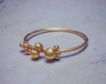 Eerlijke goud 750 ring "Aphrodite's druiven II"