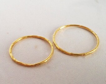 Fair trade 22k yellow gold wedding rings, Fairmined wedding bands