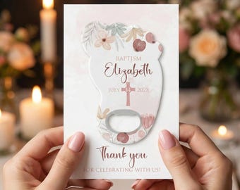 Baptism Favors for Guests Personalized Christening Gift Unique Thank You Favors