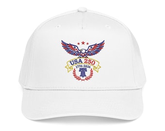 USA 250 Anniversary Patriotic Embroidered Baseball Cap 1776 2026 American Eagle Hat