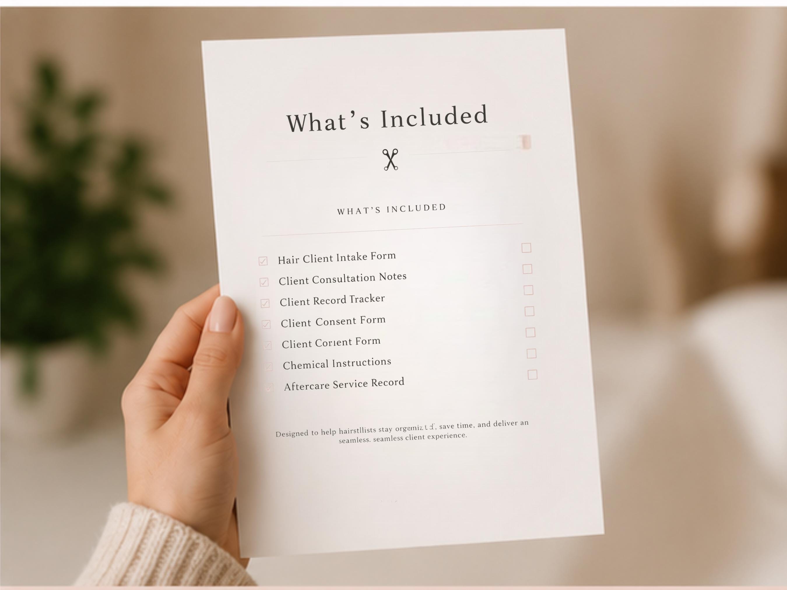 Hair Client Intake Form Bundle, Salon Consultation Forms, Hair Stylist ...