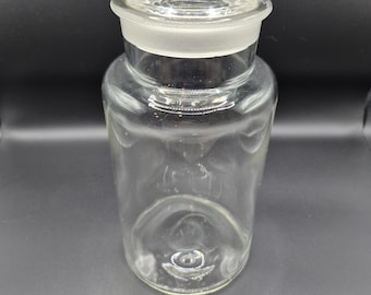 Vintage Early 1900's Apothecary Jar - Ground Stopper
