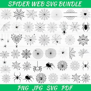 Spider Web Svg Bundle - Scary Spider Web Svg - Spider Web Silhouette - Spider Web Clipart - Spider Web Cricut - Halloween Spider Web Svg