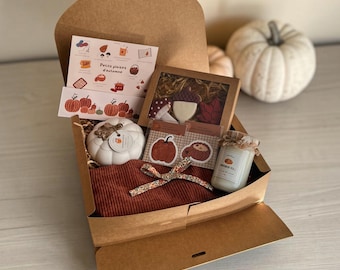 Coffret d'automne artisanal | Bougies parfumées & créations faites main