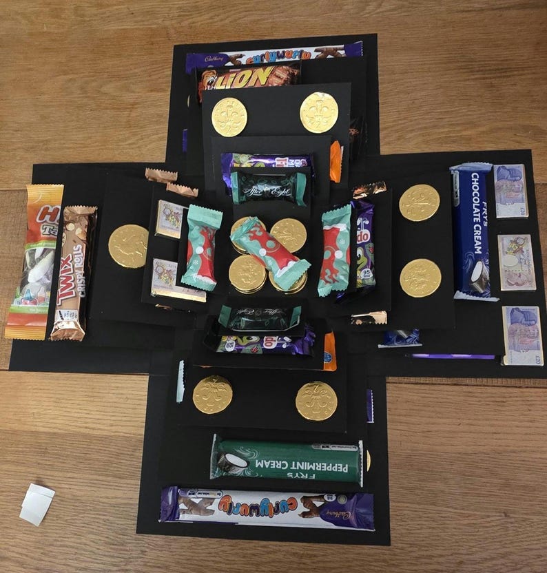 Chocolate Exploding Gift Box – One Gift. Every Occasion. Total Wow Factor. Black