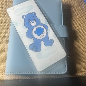 Grumpy Bear Teller Breakdown Card | Care Bears Budgeting Tracker | Cute Cash Stuffing Slip | Physical Withdrawal Planner Insert