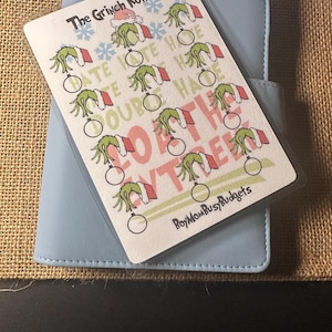 Grinch Savings Challenge: Holiday Budget Game, Cash Stuffing Fun