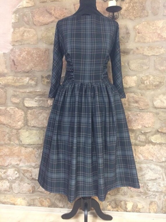 tartan swing dress