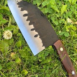 Handmade Knife “Butcher” – D2 Steel, Micarta Handle, Butcher-Style Cleaver