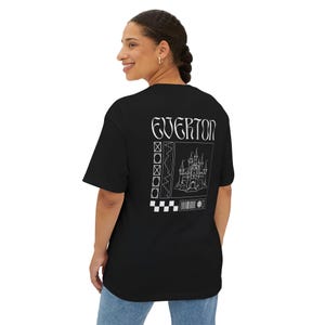 Everton FC Castle-T-shirt met afdrukillustratie op de rug