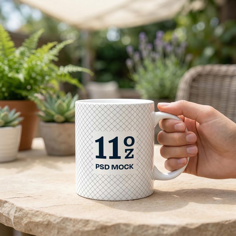 Mug Mockup Bundle, 150 PSD Files, 11oz 15oz Ceramic Coffee Mug Canva Mockup, Full Wrap Sublimation image 18