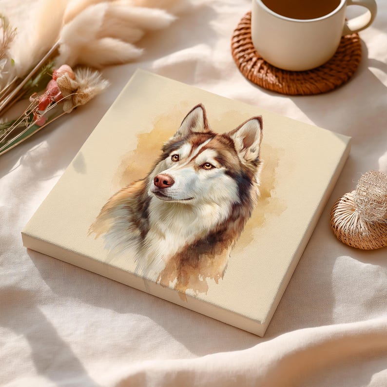 Square Canvas Mockup PSD, Smart Object Wall Art Display (digital ...