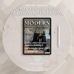 Spray Tan Business Building & Marketing Digital Manual Textbook