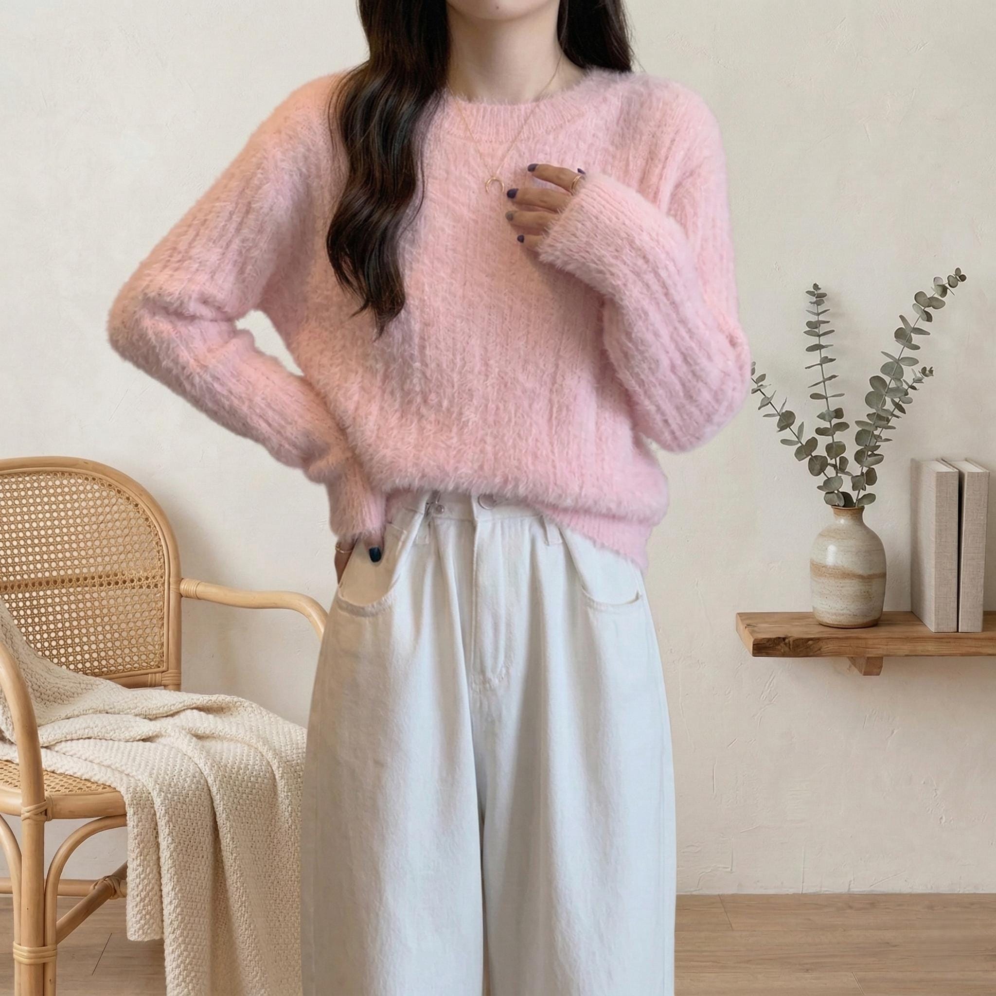 00s vintage shaggy knit y2k 【公式通販】