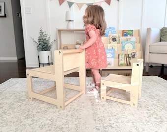 Montessori Toddler Chair | Wooden Modern Minimalist Children's Seating