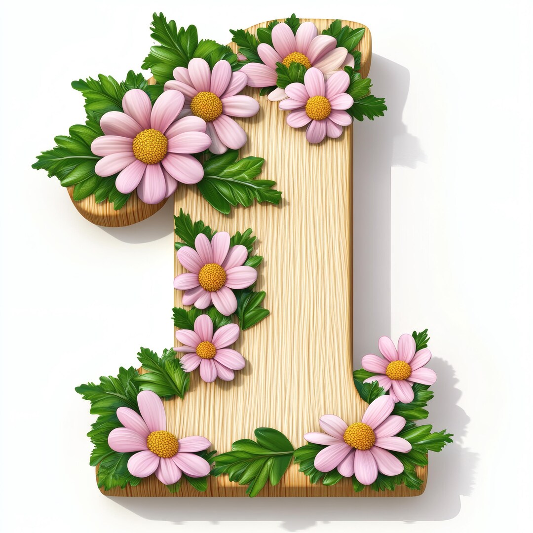 Large Wooden Number 1 to 9, Smooth Carved Wood Decor, Rustic Numeric ...
