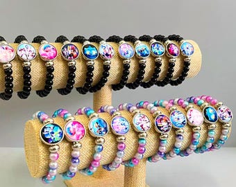 Pop D*mon H*nt*rs Bracelet,H*nt*ix Bracelet, pop Movie Sticker,R*mi J*nu Bracelet,Hot Selling Accessories,Couple Colored Bead Bracelet