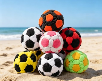 Hand Stitched Hacky Sack Footbag,Handmade Soccer Style Juggling Ball,90s Retro Nostalgia Outdoor Game Gift,ADHD Fidget Toy,Kids Throwing Toy