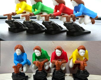 Adorno para salpicadero de escoba voladora mágica, accesorio giratorio para coche de mago y bruja, decoración de coche de Furia Nocturna a la deriva por inercia, accesorio para pantalla de coche