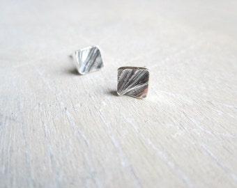 Borchie argentate testurizzate, borchie della collezione Harness