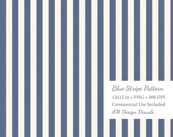 Blue Stripe Seamless Pattern