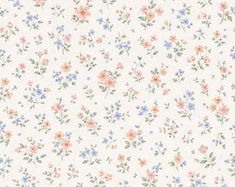 Small Floral Digital Seamless Pattern Pastel Flowers | 12x12 Digital Download