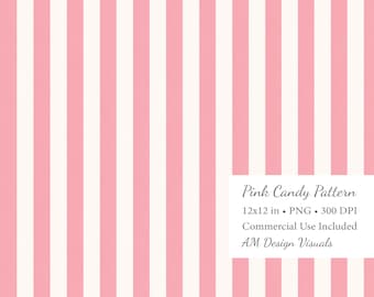 Pink Stripe Seamless Pattern