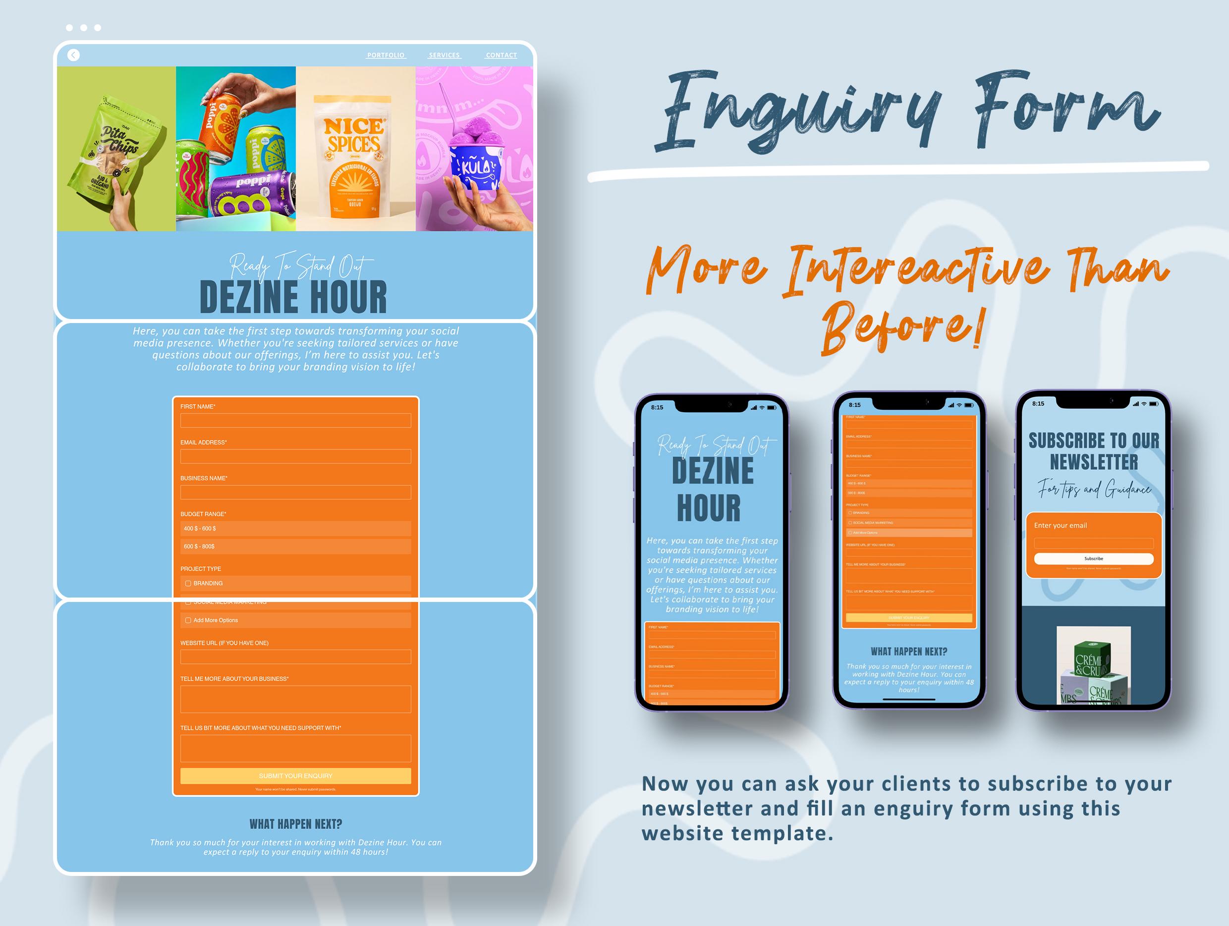 Canva Website Template for Freelancer, Brand Designer, Brand Marketing ...