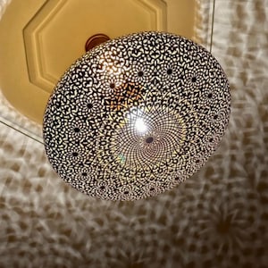 Moroccan Lighting, Brass Pendant, Copper Suspension, Bronze Ceiling Light, Silver Chandelier, and Bronze Lantern