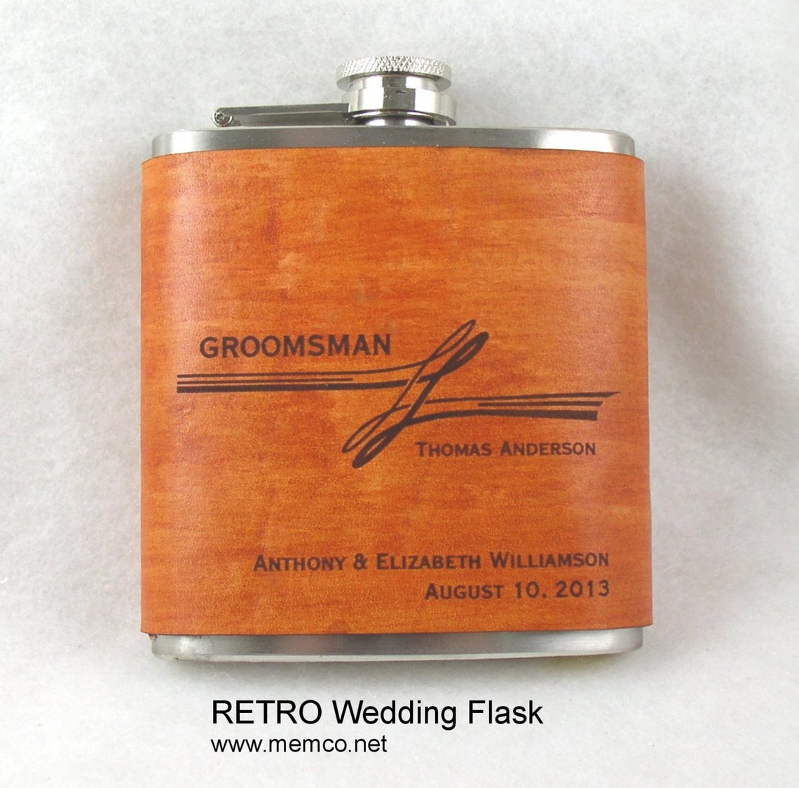 Set of 5 Flask Personalized Flask Groomsmen Flask Etsy