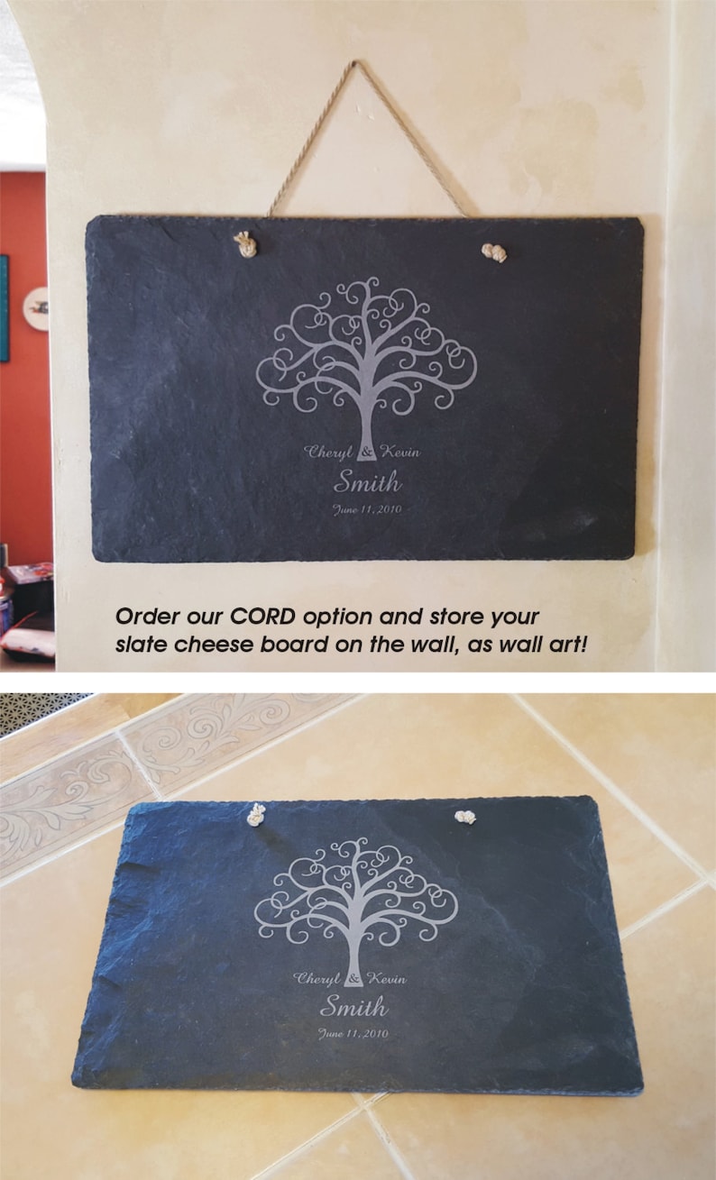 Engraved Slate Cheese Board Serving Tray Wedding Gift Etsy UK