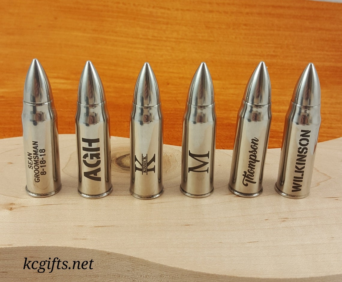 Personalized Whiskey Bullets Chill Your Whiskey Scotch or | Etsy