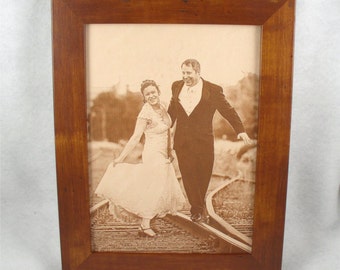 3rd Wedding Anniversary Gift Photo Engraved in REAL LEATHER - Third Anniversary, 3rd Anniversary Leather Anniversary Gift Wedding Photo