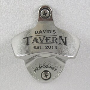 Groomsmen Gifts - Stainless Steel Bottle Opener & Capcatcher Personalized with their names - set of 5
