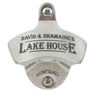 Bottle Openers for your Groomsmen Best man Gift - New Home Gift - 11th Anniversary Gift - Realtor Gift - set of 2 - with capcatchers