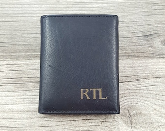 Christmas Gift Personalized Men's Leather Wallet - RFID - Monogrammed Wallet - Bifold Wallet - Groomsman Gift - Graduation Gift