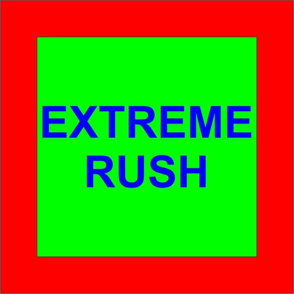EXTREME RUSH SERVICE - Do Not Order Before Reading Description