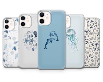 Ocean Phone Case Summer Vibe Cover for iPhone 17Pro, 16, 15, 14, 13, 12, Samsung S25, S24, S23FE, S22, A16, A56, Pixel 10, 9