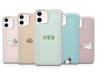 Custodia per telefono carina, estetica e minimalista per iPhone 17Pro, 16, 15, 14, 13, 12, Samsung S25, S24, S23FE, S22, A16, A56, Pixel 10, 9
